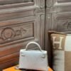 DDMode Mini Kelly 19CM Chevre Leather 80 Gris Pearl / 81 Gris Tourterelle Light GHW