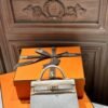 DDMode Mini Kelly 19CM Chevre Leather 80 Gris Pearl / 81 Gris Tourterelle Light GHW