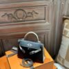 DDMode Mini Kelly 19CM Epsom CK89 Black / CK10 Craie PHW