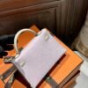 DDMode Mini Kelly 19CM Epsom Leather 09 Mauve Pale / CK10 Craie Horseshoe Stamp PHW
