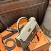 DDMode Mini Kelly 19CM Epsom Leather S2 Gris Trench Light GHW