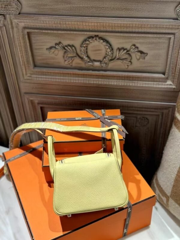 DDMode Mini Lindy 20CM TC Leather 1Z Jaune Poussin / I2 Nata PHW