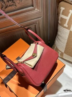 DDMode Mini Lindy 20CM TC Leather K1 Rouge Grenade GHW