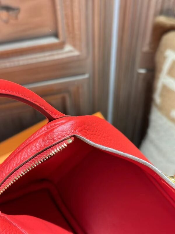DDMode Mini Lindy 20CM TC Leather Q5 Rouge Casaque GHW