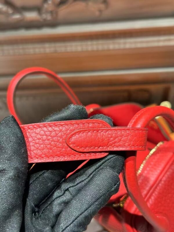 DDMode Mini Lindy 20CM TC Leather Q5 Rouge Casaque GHW