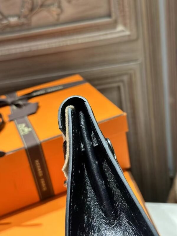 DDMode Ostrich Leather Kelly Danse 22CM CK89 Black PHW
