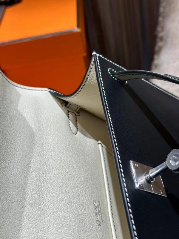 DDMode Swift Leather Kelly Pochette 22CM 89 Noir / I2 Nata PHW