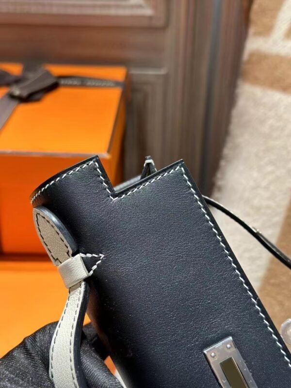 DDMode Swift Leather Kelly Pochette 22CM 89 Noir / I2 Nata PHW