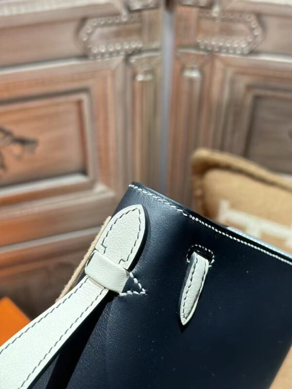 DDMode Swift Leather Kelly Pochette 22CM 89 Noir / I2 Nata PHW