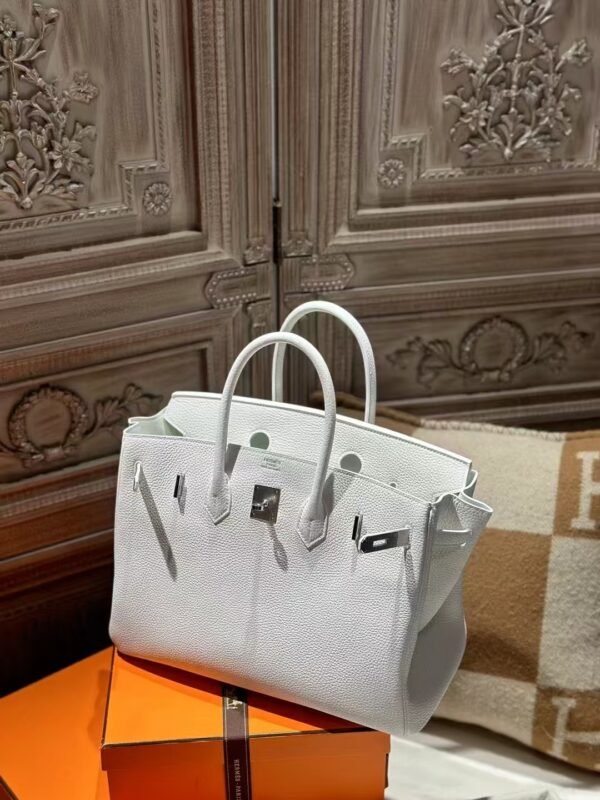 DDMode Women’s Bag Birkin 35CM 01 Blanc Togo Leather PHW
