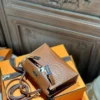 DDMode Hermes Mini Kelly 19CM Clutch Bag CK37 Gold Matte Barenia Crocodile PHW