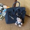 DDMode Birkin 25CM 73 Blue Saphir Togo Leather SHW Top Handmade