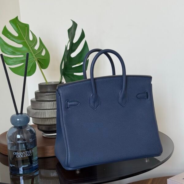DDMode Birkin 25CM 73 Blue Saphir Togo Leather SHW Top Handmade