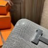 DDMode Constance 19CM Shiny Crocodile 0V Gris Ciment SHW