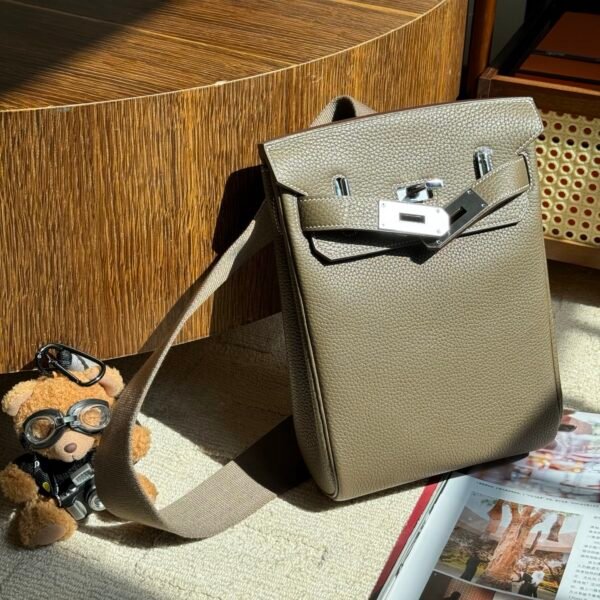 DDMode HAC A DOS BACKPACK Gri Elephant (8C) Togo Leather SHW