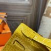 DDMode Kelly Pochette 22CM 9D Amber Women’s Evening Bag Shiny Crocodile SHW