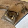 DDMode Lindy Mini CK18 Etoupe Swift Leather Crocodile Skin GHW