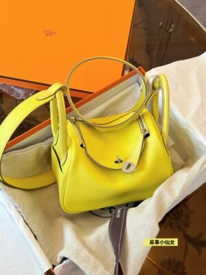 DDMode Lindy Touch 20CM 9N Citron Swift Leather Crocodile Leather SHW
