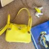 DDMode Lindy Touch 20CM 9N Citron Swift Leather Crocodile Leather SHW