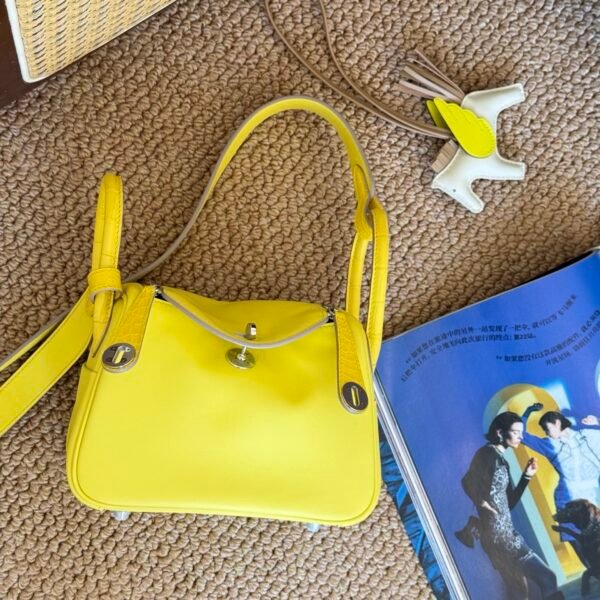 DDMode Lindy Touch 20CM 9N Citron Swift Leather Crocodile Leather SHW