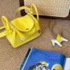 DDMode Lindy Touch 20CM 9N Citron Swift Leather Crocodile Leather SHW