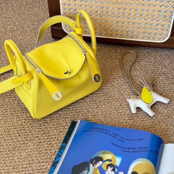 DDMode Lindy Touch 20CM 9N Citron Swift Leather Crocodile Leather SHW