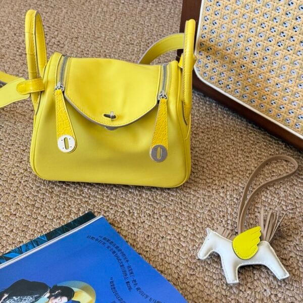 DDMode Lindy Touch 20CM 9N Citron Swift Leather Crocodile Leather SHW