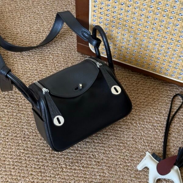 DDMode Lindy Touch Mini 89 Black Swift Leather Crocodile Leather SHW