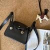 DDMode Lindy Touch Mini 89 Black Swift Leather Crocodile Leather SHW