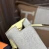 DDMode Mini Kelly 19CM Epsom 10 Craie /1Z Jaune Poussin Light GHW