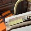 DDMode Mini Kelly 19CM Epsom 10 Craie /1Z Jaune Poussin Light GHW