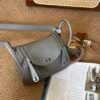 DDMode Mini Lindy Touch 20CM 0L Gris Meyer Swift Leather Crocodile Leather SHW