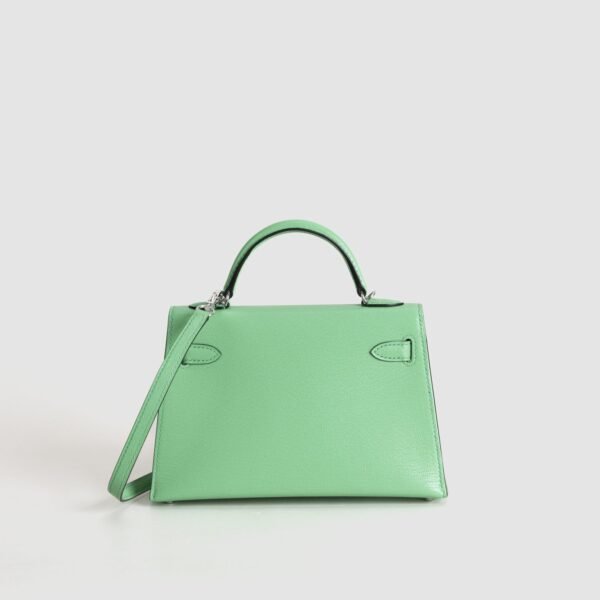 DDMode 0Z Vert Comics Chevre Leather Mini Kelly 19CM PHW