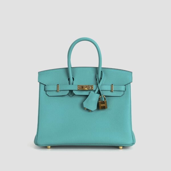 DDMode Birkin 25CM Togo Leather 7F Blue Paon GHW