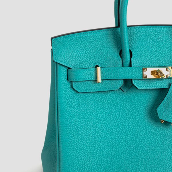 DDMode Birkin 25CM Togo Leather 7F Blue Paon GHW