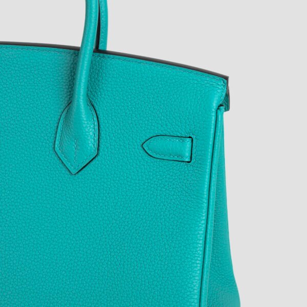 DDMode Birkin 25CM Togo Leather 7F Blue Paon GHW