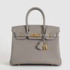 DDMode Birkin 30CM Togo Leather 8F Etain GHW 01 DDMode Birkin 30CM Togo Leather 8F Etain GHW