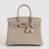 DDMode Birkin 30CM Togo Leather S2 Gris Trech Rose GHW