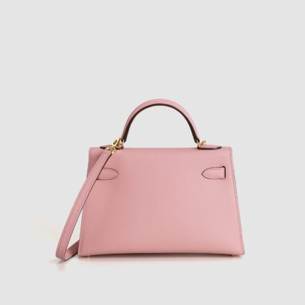 DDMode Evening Bag Mini Kelly 19CM 1Q Rose Confetti Epsom Leather GHW