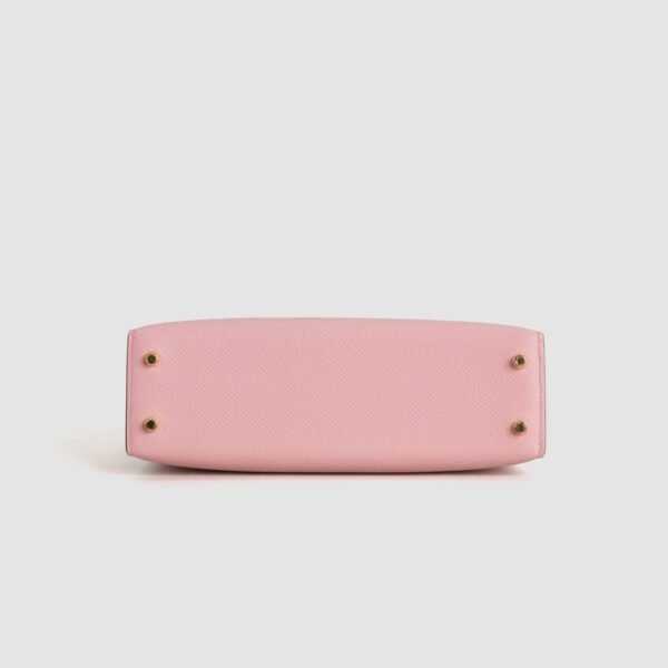 DDMode Evening Bag Mini Kelly 19CM 1Q Rose Confetti Epsom Leather GHW