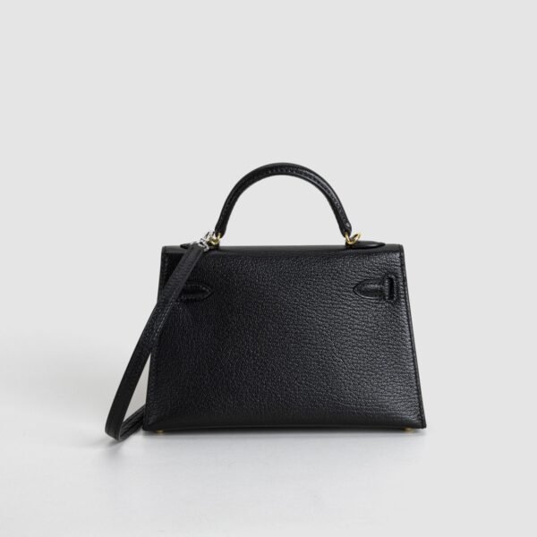 DDMode Mini Kelly 19CM CC89 Noir Chevre Leather GHW 05 DDMode Mini Kelly 19CM CC89 Noir Chevre Leather GHW