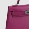 DDMode Mini Kelly 19CM Epsom Leather L3 Rose Purple PHW