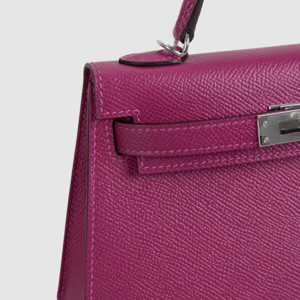 DDMode Mini Kelly 19CM Epsom Leather L3 Rose Purple PHW