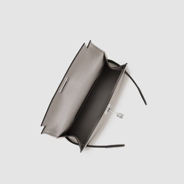 DDMode Mini Kelly 19CM M8 Gris Asphalt Epsom Leather PHW