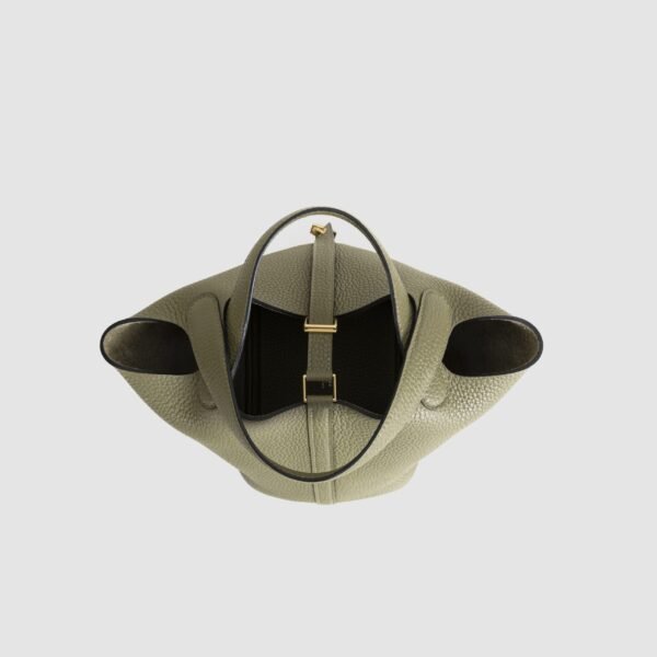 DDMode Picotin 18CM CC61 Vert Olive Clemence Leather GHW