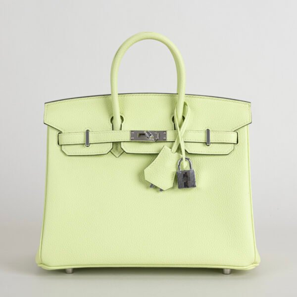 DDMode Togo Leather Birkin 25CM Y6 Vert Absinthe PHW 01 DDMode Togo Leather Birkin 25CM Y6 Vert Absinthe PHW