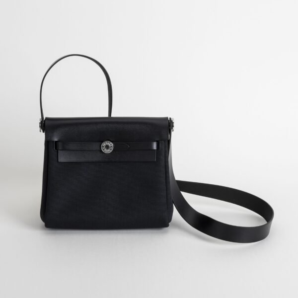 DDMode Herbag Mini 20CM 2025 New Balck Calf Leather : Canvas PHW 01 DDMode Herbag Mini 20CM 2025 New Balck Calf Leather / Canvas PHW