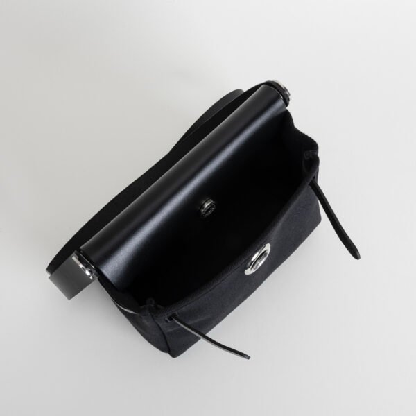 DDMode Herbag Mini 20CM 2025 New Balck Calf Leather : Canvas PHW 02 DDMode Herbag Mini 20CM 2025 New Balck Calf Leather / Canvas PHW