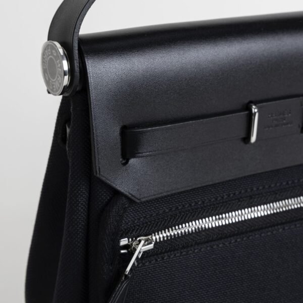 DDMode Herbag Mini 20CM 2025 New Balck Calf Leather : Canvas PHW 04 DDMode Herbag Mini 20CM 2025 New Balck Calf Leather / Canvas PHW