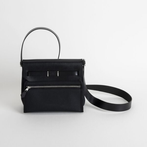 DDMode Herbag Mini 20CM 2025 New Balck Calf Leather : Canvas PHW 05 DDMode Herbag Mini 20CM 2025 New Balck Calf Leather / Canvas PHW